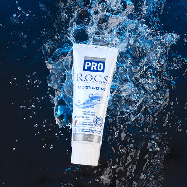 R.O.C.S. PRO Moisturizing Toothpaste (Flower Mint), 94g