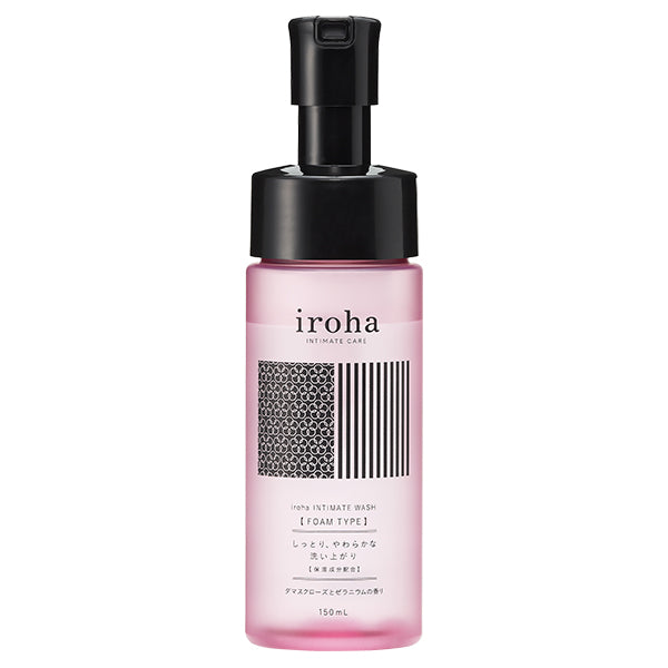 iroha INTIMATE WASH [FOAM TYPE] Damask Rose and Geranium Scent, 150ml