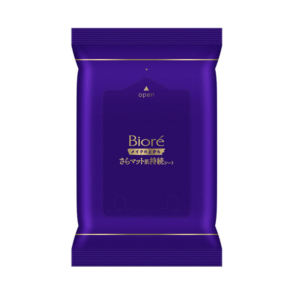 Biore A sheet that keeps your skin looking smooth and matte even over makeup, 30 sheets, Fragrance-free