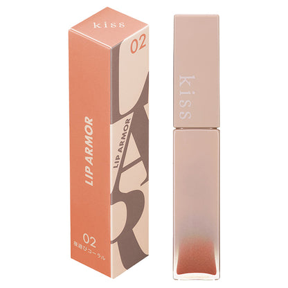 KiSS Lip Armor, 02 Night Out Coral, 5g