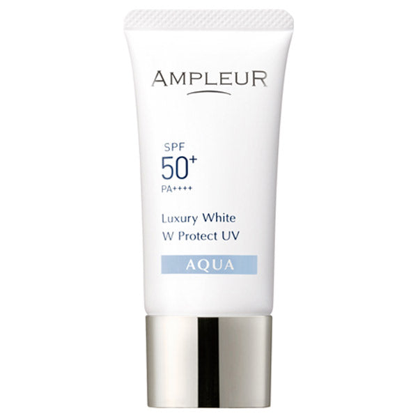 Luxury White Double Protect UV Aqua, SPF50+ PA++++, 30g, Water gel type with a refreshing, close-fitting finish, White floral