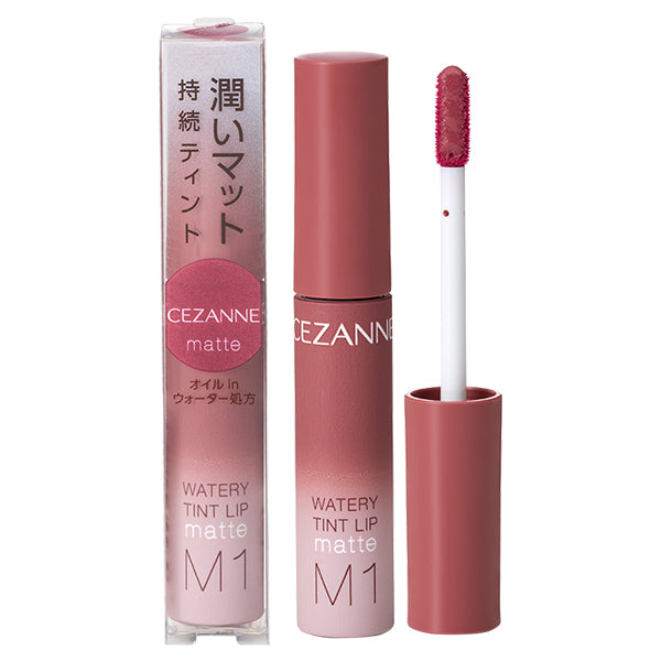 CEZANNE Watery Tint Lip Matte, M1 Dusty Rose