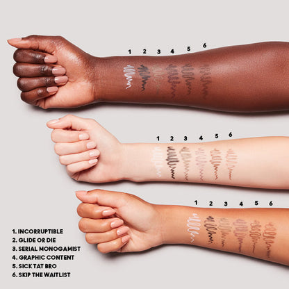 M.A.C Color Excess Gel Pencil, Chic Tat Brow, 0.35g