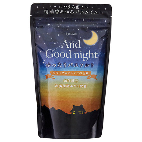 And Goodnight Relaxing Bath Salts, L.560g, Moisturizing, Relaxing Orange