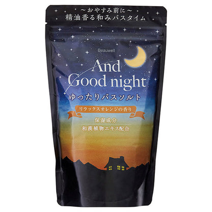And Goodnight Relaxing Bath Salts, L.560g, Moisturizing, Relaxing Orange