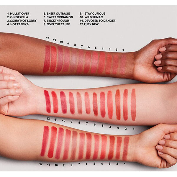 M.A.C Powder Kiss Velvet Blur Slim Lipstick, Sweet Cinnamon, 2g