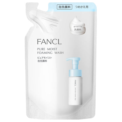 FANCL Pure Moist Foaming Facial Cleanser Refill, 130ml