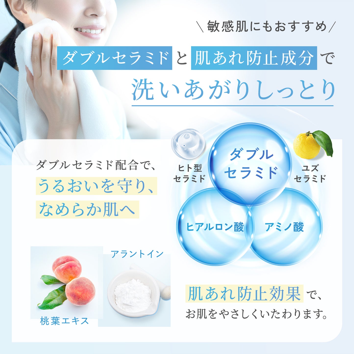 FANCL Pure Moist Foaming Facial Cleanser, 150ml