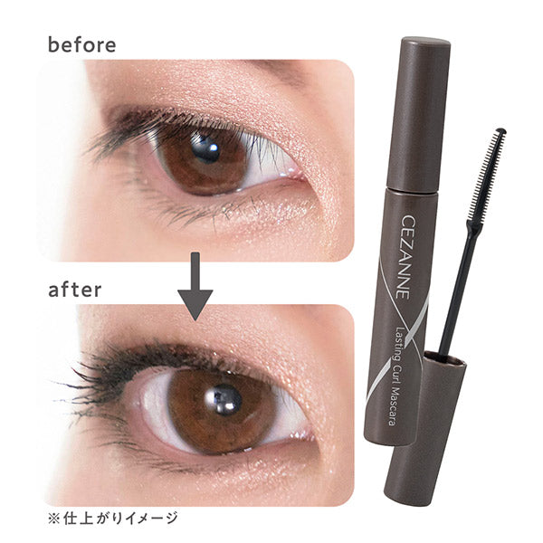 CEZANNE Durable curl mascara, 01 Black, 5g