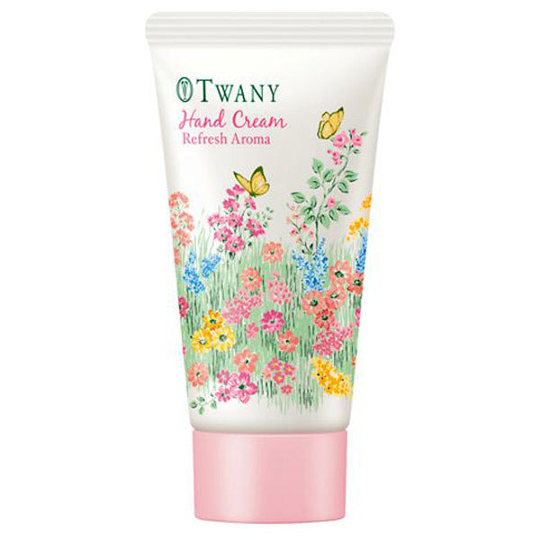 TWANY Hand Cream (Refreshing Aroma), SPF32 PA++, 50g, Floral Herb Scent