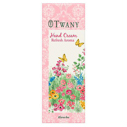 TWANY Hand Cream (Refreshing Aroma), SPF32 PA++, 50g, Floral Herb Scent