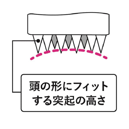 AKAISHI Scalp Sweep Brush