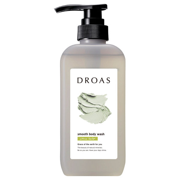 DROAS Clay Body Wash Smooth, 400ml (Citrus Herb)
