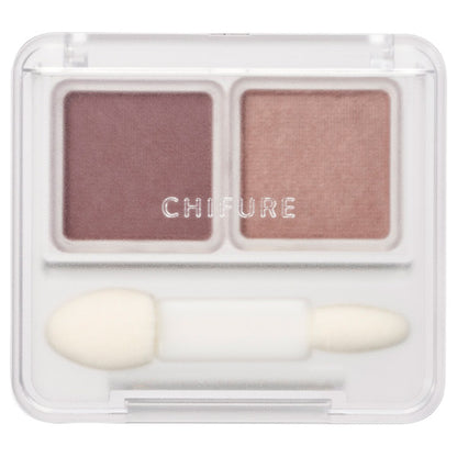Chifure Twin Color Eyeshadow, 75 Brown, Fragrance-Free