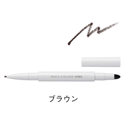 ORBIS Pencil eyeliner with holder, Brown, 0.07g, Fragrance-free