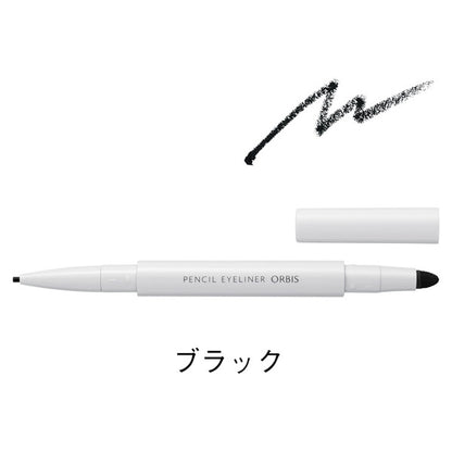 ORBIS Pencil eyeliner with holder, Black, 0.07g, Fragrance-free