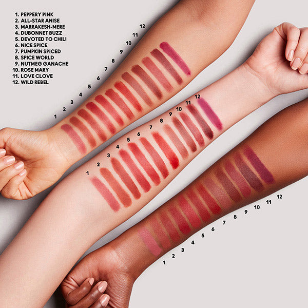 M·A·C Powder Kiss Velvet Blur Slim Lipstick (Spice World)