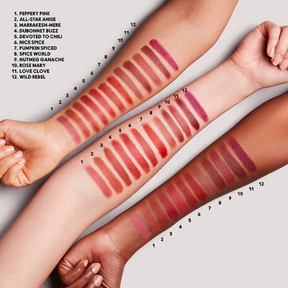 M·A·C Powder Kiss Velvet Blur Slim Lipstick (Spice World)
