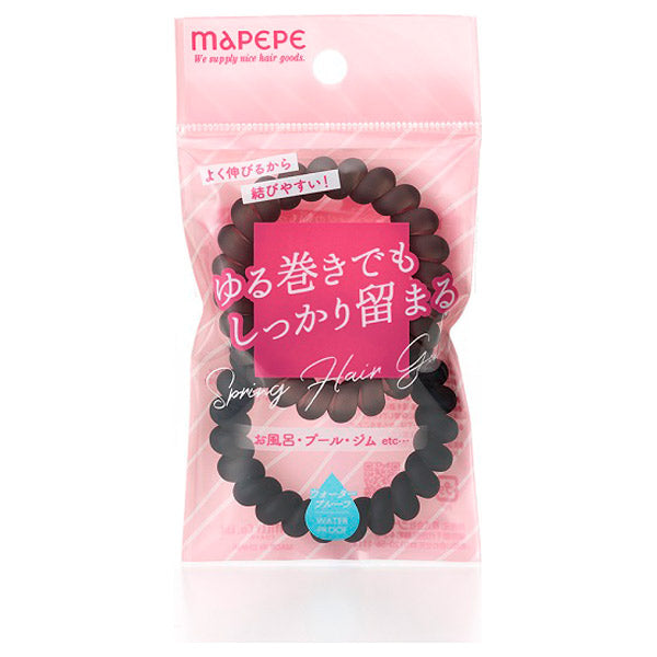 maPEPE Spring Hair Rubber (Matte Black)