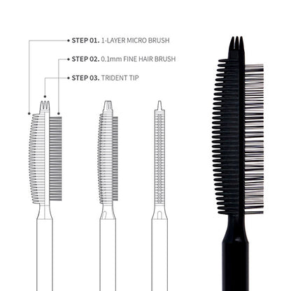 GLAMBUX DUPLEX MASCARA MICRO (Black), 5g