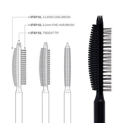 GLAMBUX DUPLEX MASCARA LONG (Black), 5g