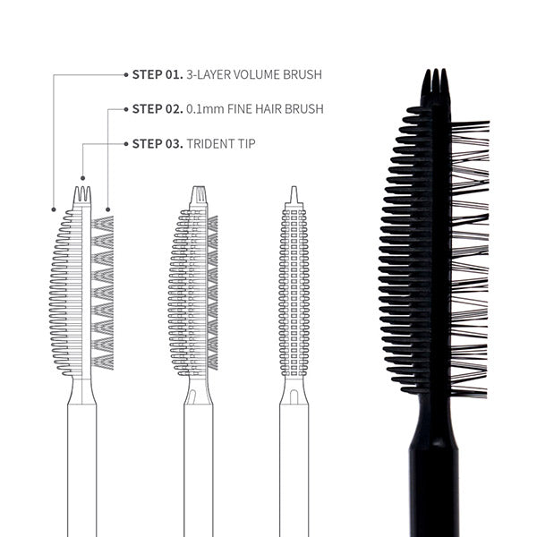 GLAMBUX DUPLEX MASCARA VOLUME (Black), 5g