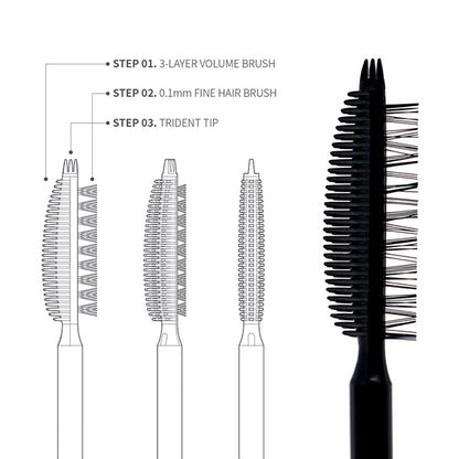 GLAMBUX DUPLEX MASCARA VOLUME (Black), 5g