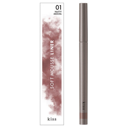 KiSS Soft Mousse Liner, 01 Nutty Mocha, 0.35g