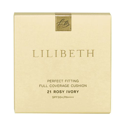 LILIBETH Perfect Fitting Full Coverage Cushion Foundation Refill (21 Rosy Ivory), 13g