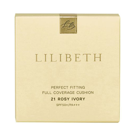 LILIBETH Perfect Fitting Full Coverage Cushion Foundation Refill (21 Rosy Ivory), 13g