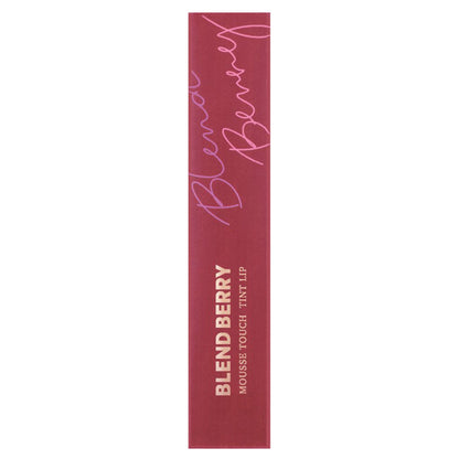 BLEND BERRY Mousse Touch Tint Lip, 006 (Plum Brown), 5.5g, Rich berry scent