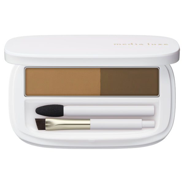 media media luxe powder eyebrow, MB medium brown, 3.4g