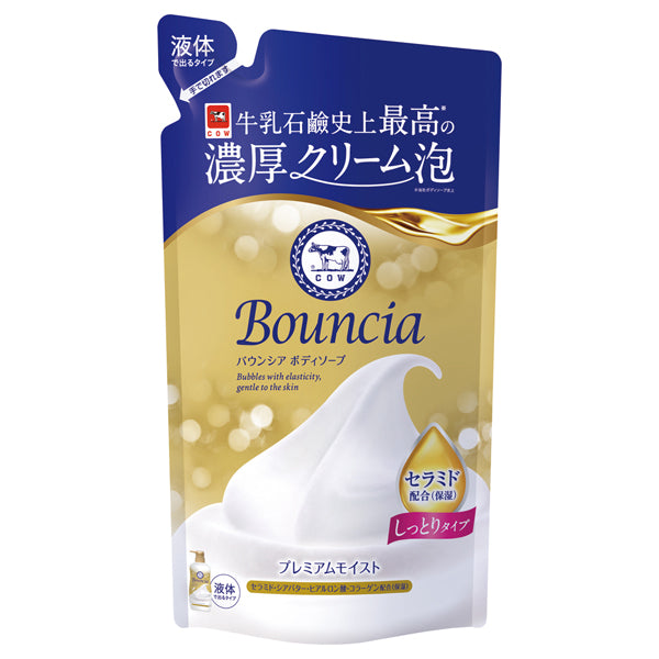 Bouncia Body Soap Premium Moist Refill, 340ml