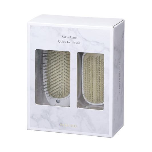 Festino Salon Care Quick Ion Brush (White), 130g