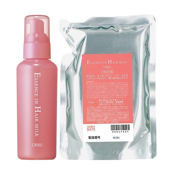 ORBIS Hair milk main body+refill set, main body, refill, fragrance-free