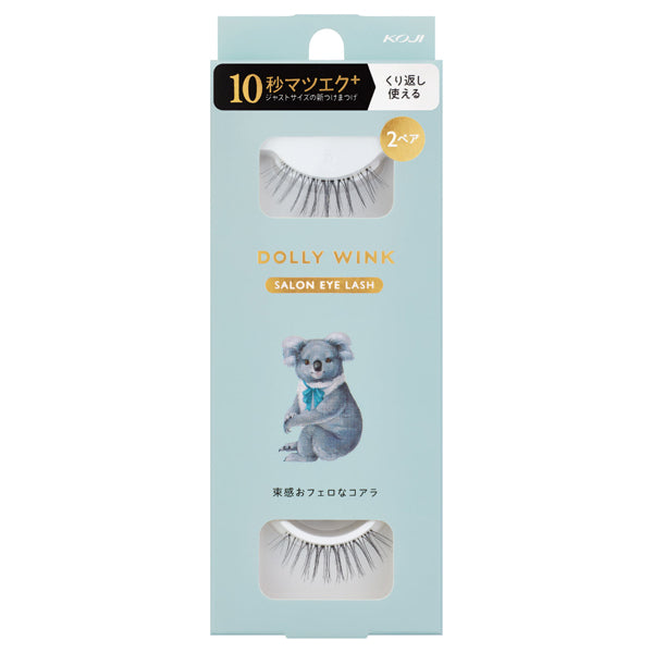 Dolly Wink Salon Eyelashes, No.15 Bundled Koala, 2 Pairs