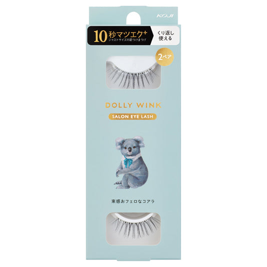 Dolly Wink Salon Eyelashes, No.15 Bundled Koala, 2 Pairs