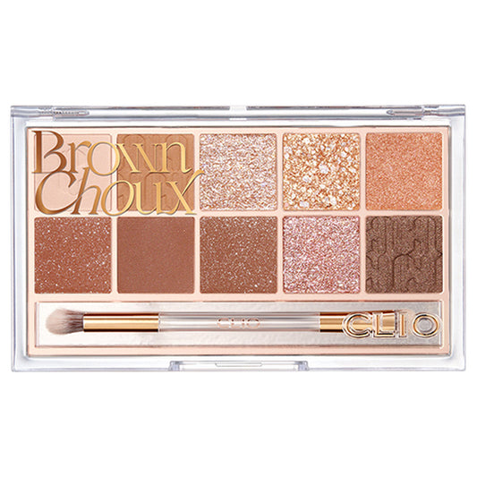 CLIO Pro Eye Palette, 02 Brown Shoe, 0.6gX10
