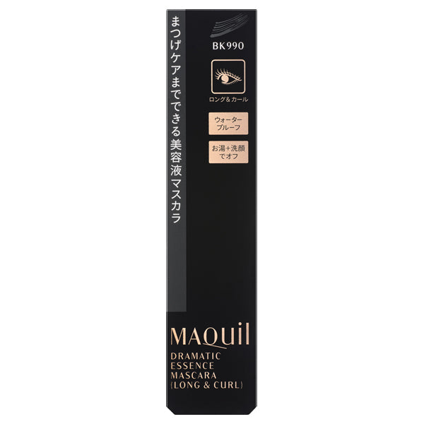MAQuillAGE Dramatic Essence Mascara (Long & Curl), BK990, 7g, Fragrance-free