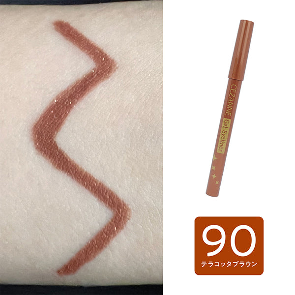 CEZANNE Gel Eyeliner, 90 Terracotta Brown, 0.1g