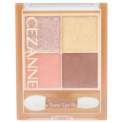 CEZANNE Beige Tone Eyeshadow, 04 Mimosa Beige, 4.3g
