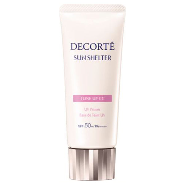 COSME DECORTE Sun Shelter Multi-Protection Tone-Up CC SPF50 (10 Lavender Rose), 35g