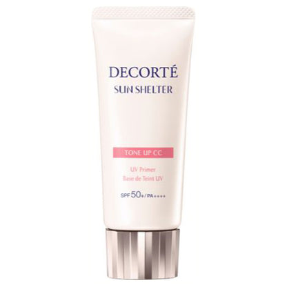 COSME DECORTE Sun Shelter Multi-Protection Tone-Up CC SPF50 (02 Beige), 35g