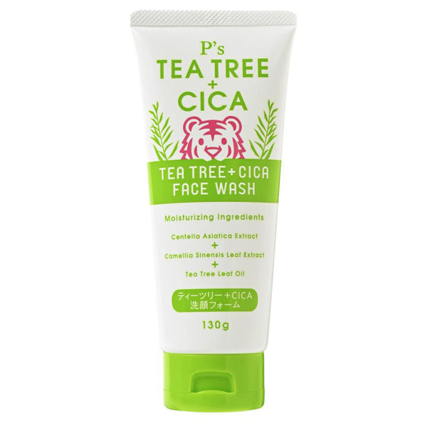 P’s Tea Tree + CICA Facial Cleansing Foam, 130g