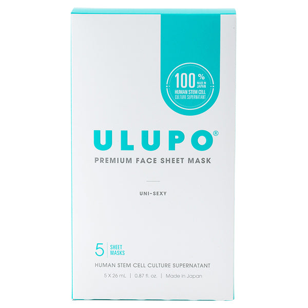 ULUPO Premium Face Sheet Mask, 5 sheets x 26ml