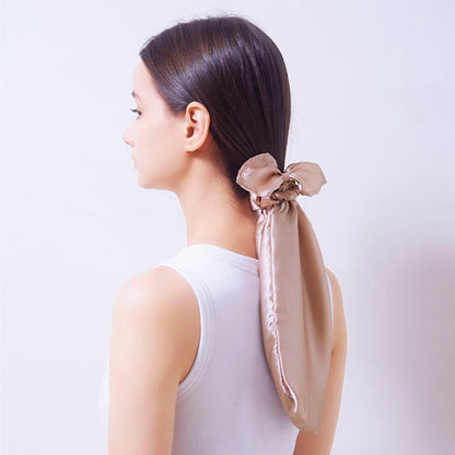 Silk Shiny Pony Cap: 26.5 x 16cm Scrunchie: 25cm