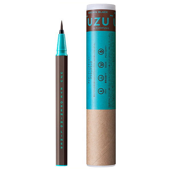 Eye opening liner, brown black