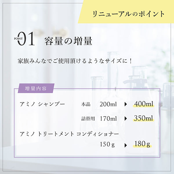 Chifure Amino Shampoo S, 400ml, Fragrance-free