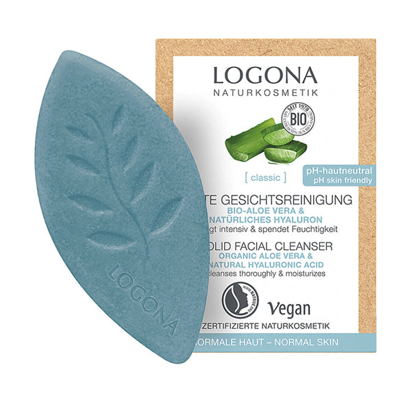 Logona Solid Facial Cleanser (Aloe Vera), 60g