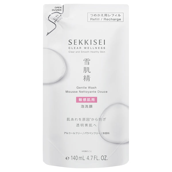 Sekkisei Clear Wellness Gentle Wash (Refill), 140ml